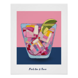 ROZE GIN & TONIC 4 POSTER PERFECT POSTER