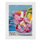 ROZE GIN & TONIC POSTER PERFECT POSTER (Voorkant)