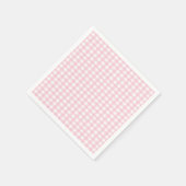 Roze Gingham 1 Servet (Hoek)