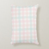 Roze Gingham Accent Kussen (Voorkant(Verticaal))