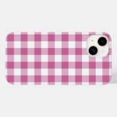 Roze Gingham Case-Mate iPhone Case (Achterkant (horizontaal))