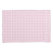  roze gingham Check Patroon Kussensloop (Voorkant-Rechts)