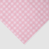 Roze Gingham Controleert tissuepapier (Detail)