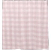 Roze gingham douchegordijn (Voorkant)