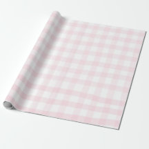 Roze gingham eenvoudige kleine geruite inpakpapier