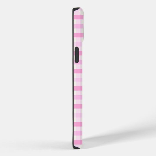 Roze Gingham geruite patroon Case-Mate iPhone Case (Achterkant / Rechts)