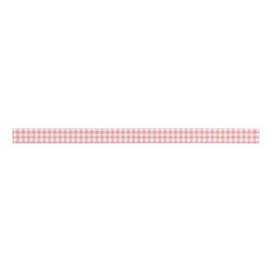 Roze Gingham Grosgrain Ribbon Grosgrain Lint (Voorkant)