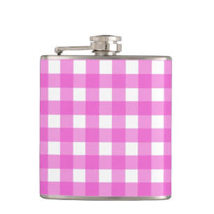 Roze gingham heupfles
