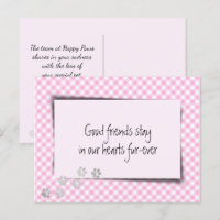 Roze Gingham Huisdierverlies Van Dierenarts