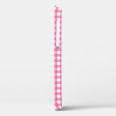 Roze Gingham iPhone Case (Achterkant / Links)
