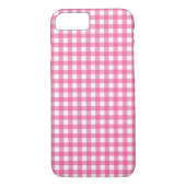 Roze Gingham iPhone Case (Achterkant)
