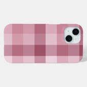 Roze Gingham Karo Tartan Design Case-Mate iPhone Case (Achterkant (horizontaal))