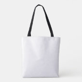 Roze Gingham Kersenboog Script Naam Ontwerp Draagtas (Achterkant)