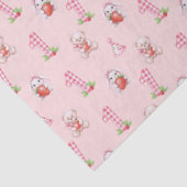  roze gingham, konijnen en Beren! Tissuepapier (Detail)