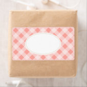 Roze Gingham Labels (Insitu)