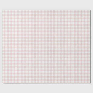 Roze Gingham Meisjes Feestje Cadeaupapier