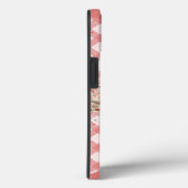 Roze gingham papier, scrapbooking aangepaste foto Case-Mate iPhone case (Achterkant / Rechts)