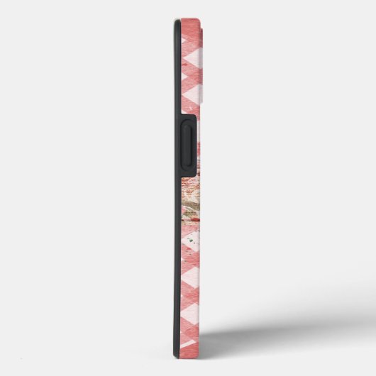 Roze gingham papier, scrapbooking aangepaste foto Case-Mate iPhone case (Achterkant / Rechts)