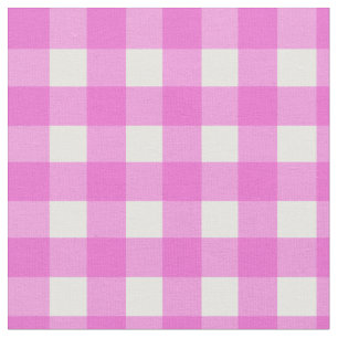 Roze gingham patroon stof