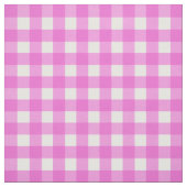 Roze gingham patroon stof (Swatch)