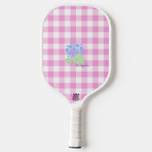 roze gingham pickleball paddle (Achterkant)
