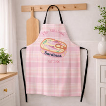 Roze Gingham Sardines Aangepaste Familie