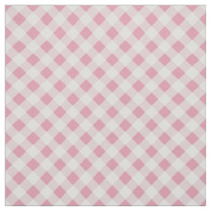 Roze Gingham Stof