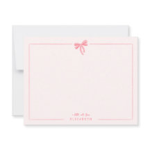 Roze Gingham Strik Baby Kinderen Persoonlijk Schri