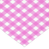 Roze gingham tafelkleed (Gekanteld)