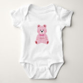 Roze Gingham Teddy Romper (Voorkant)