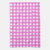 Roze gingham theedoek (Verticaal)