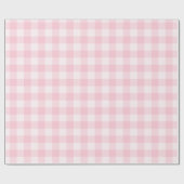 Roze gingham voor Collectie dat Baby ompakt Cadeaupapier (Vlak)