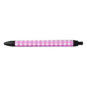 Roze gingham zwarte inkt pen (Voorkant)