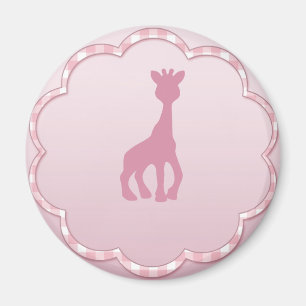 roze giraf magneet