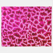 Roze Giraffe afdrukken Fleece Deken (Voorkant (Horizontaal))