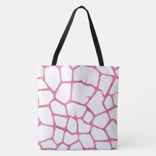 Roze Giraffe Patroon Draagtas