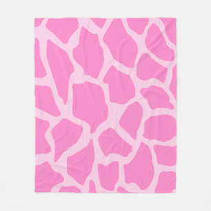 Roze Giraffe Patroon Fleece Deken