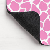 Roze Giraffe Print Mousepad Muismat (Hoek)