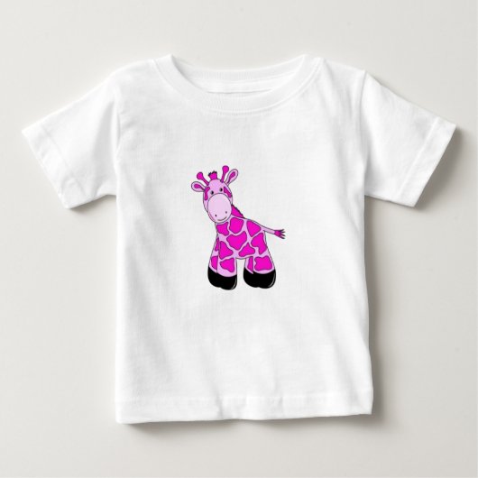 Roze Giraffe T-Shirt (Voorkant)