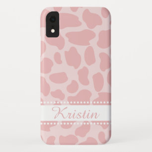 Roze Giraffe vlekken iPhone XR Hoesje