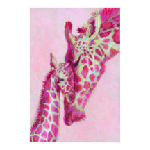roze giraffen
