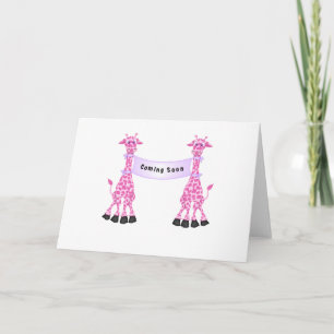 Roze Giraffes Binnenkort verkrijgbaar Kaart