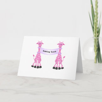 Roze Giraffes Binnenkort verkrijgbaar Kaart