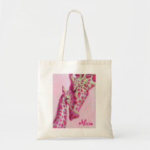 roze girasszak tote bag
