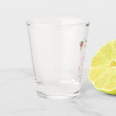 roze girly bach & booze bachelorette weekend chic shot glas (Links)