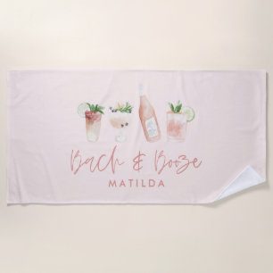 roze girly bach & booze bachelorette weekend chic strandlaken