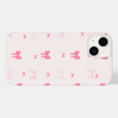 Roze Girly Bow Esthetische Telefoonhoes Case-Mate iPhone Case (Achterkant (horizontaal))