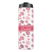 Roze Girly Lips Thermosbeker (Voorkant)