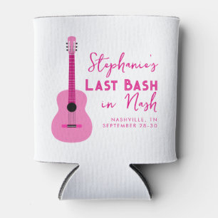 Roze gitaar Laatste Bash in Nash Bachelorette Blikjeskoeler