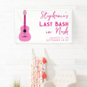 Roze gitaar Laatste Bash in Nash Bachelorette Spandoek (Insitu)